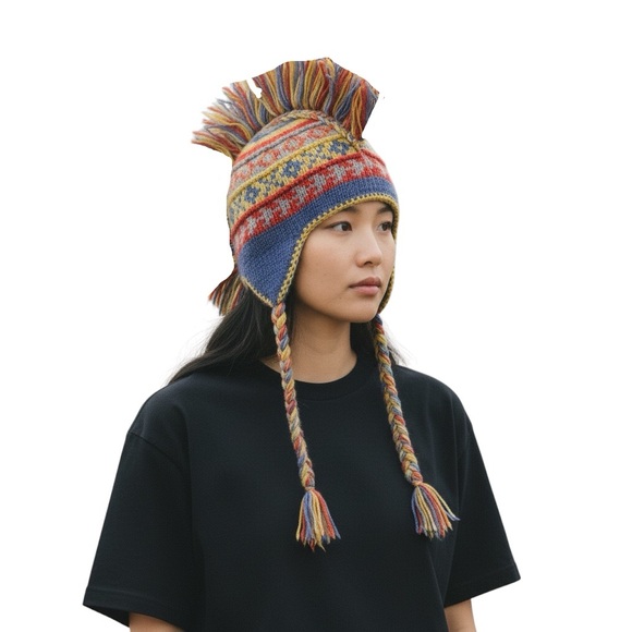 Chaveux Accessories - Chaveau Hat 100% Wool/ Fleece OS Unisex Adult Made in Nepal New